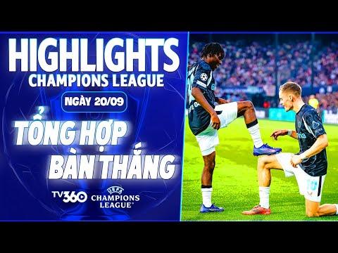 TỔNG HỢP BÀN THẮNG LƯỢT 1 (20/09): FLORIAN WIRTZ BAY CAO CÙNG LEVERKUSEN, BARCELONA THUA MẤT MẶT